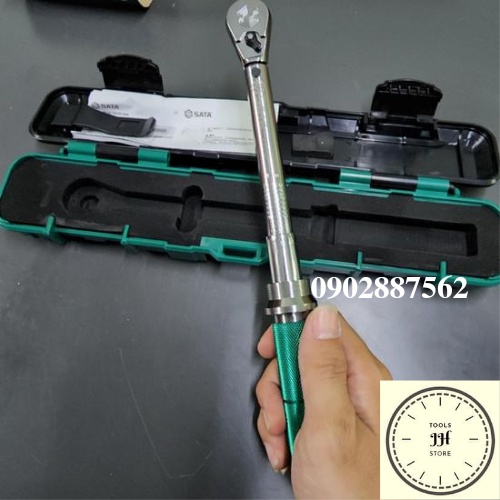 Cần siết chỉnh lực cơ 3/8 5-25 N.m Sata 96212 (cần nổ chỉnh lực)