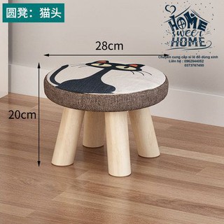Ghế đôn bọc nỉ - Ảnh thật