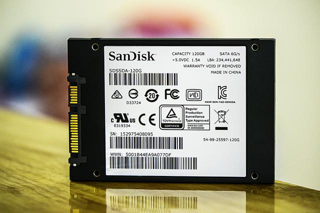 Ổ Cứng SSD SanDisk Plus 120GB bảo hành năm, tem FPT phân phối