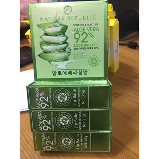 Son dưỡng môi Aloe Vera 92%