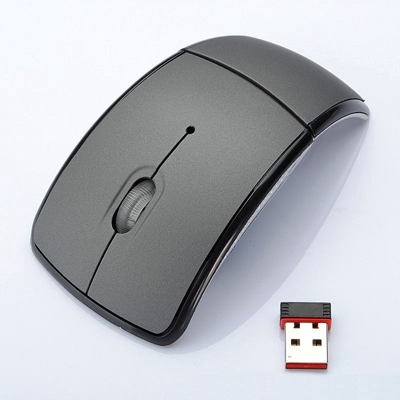 10 meters 2.4G Foldable Wireless Mouse Cordless Mice USB Folding Mouse Receiver