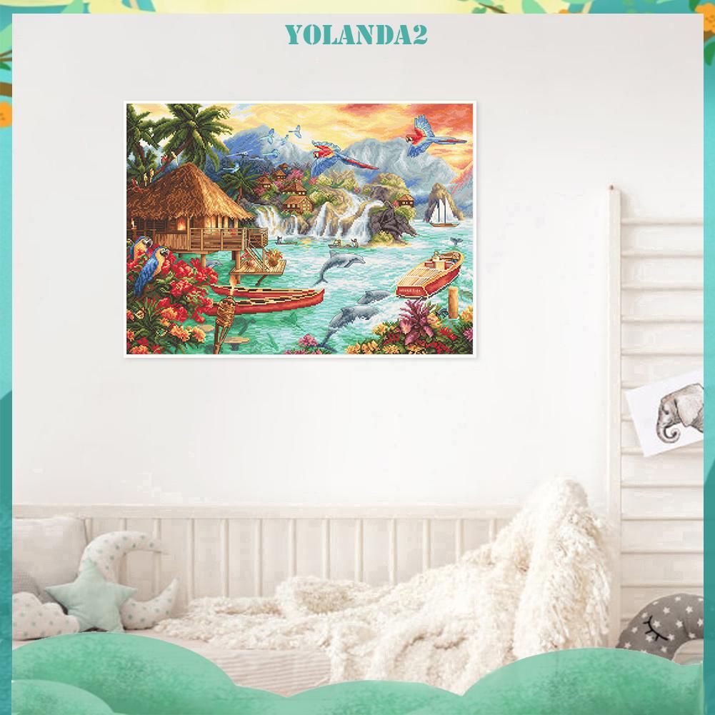 Toàn Bộ Tranh Thêu Chữ Thập Diy 11ct 40x50cm Hình Phong Cảnh