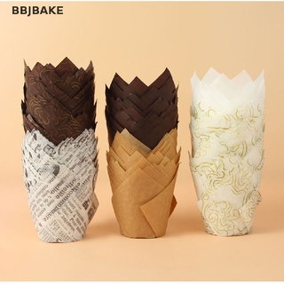 50Pcs/Lot Tulip Cupcake Baking Cups Molde Cupcake Paper Cups Bakeware Tools KCB