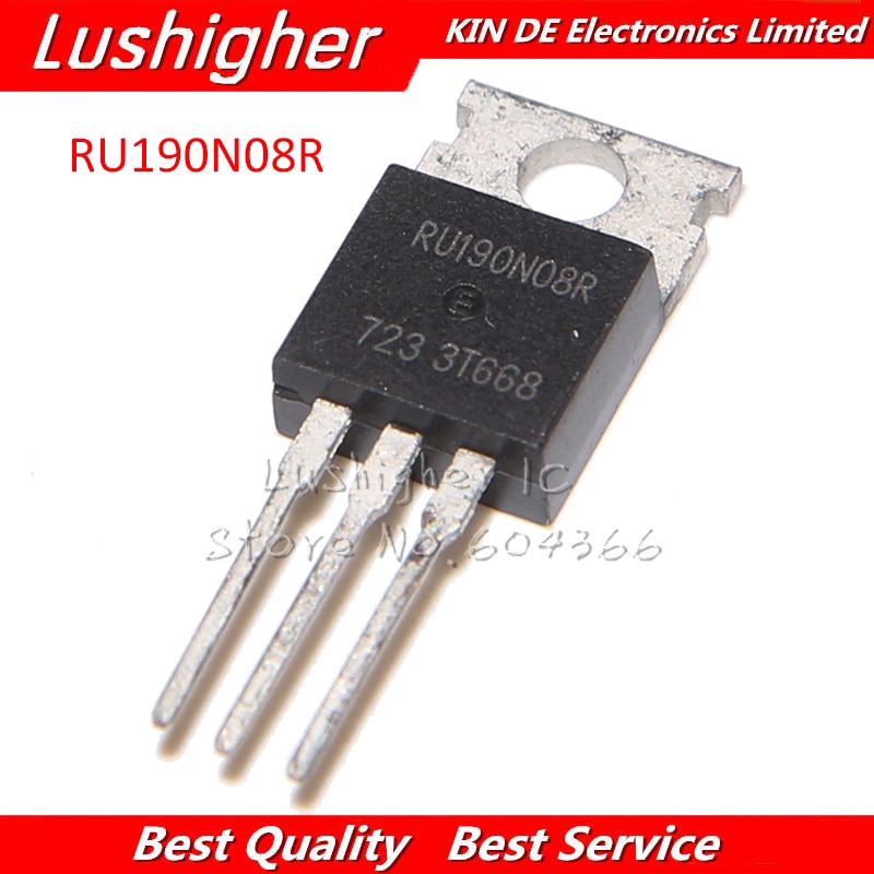 10PCS RU190N08 TO220 RU190N08R TO-220 190N08 80V 190A FET Original