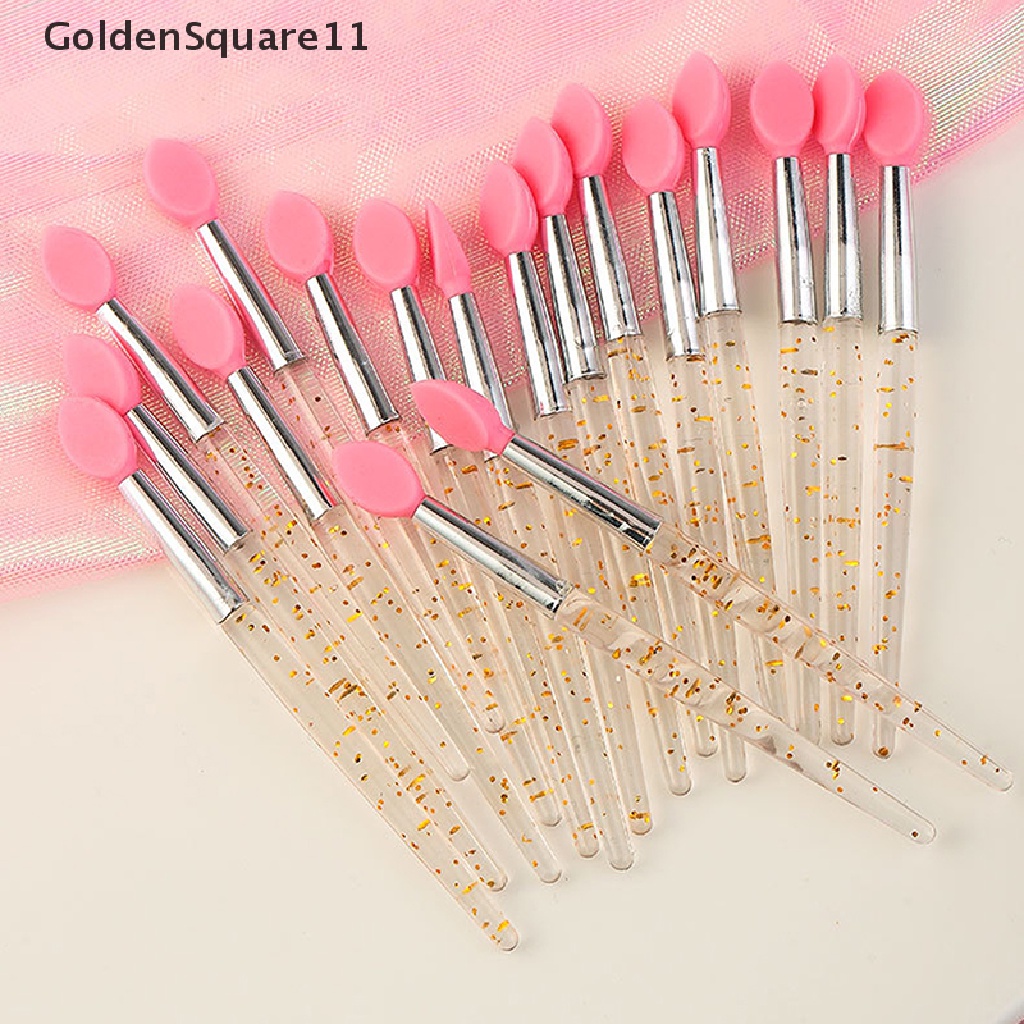Set 10 Cọ Trang Điểm Mắt Môi Đầu Silicon Mềm Goldsquare11