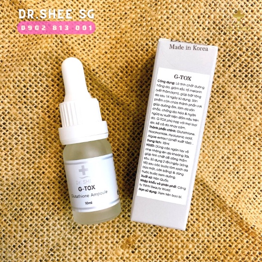 Tinh chất dưỡng trắng da GTOX DrShee, Tinh chất GTOX Dr.Shee