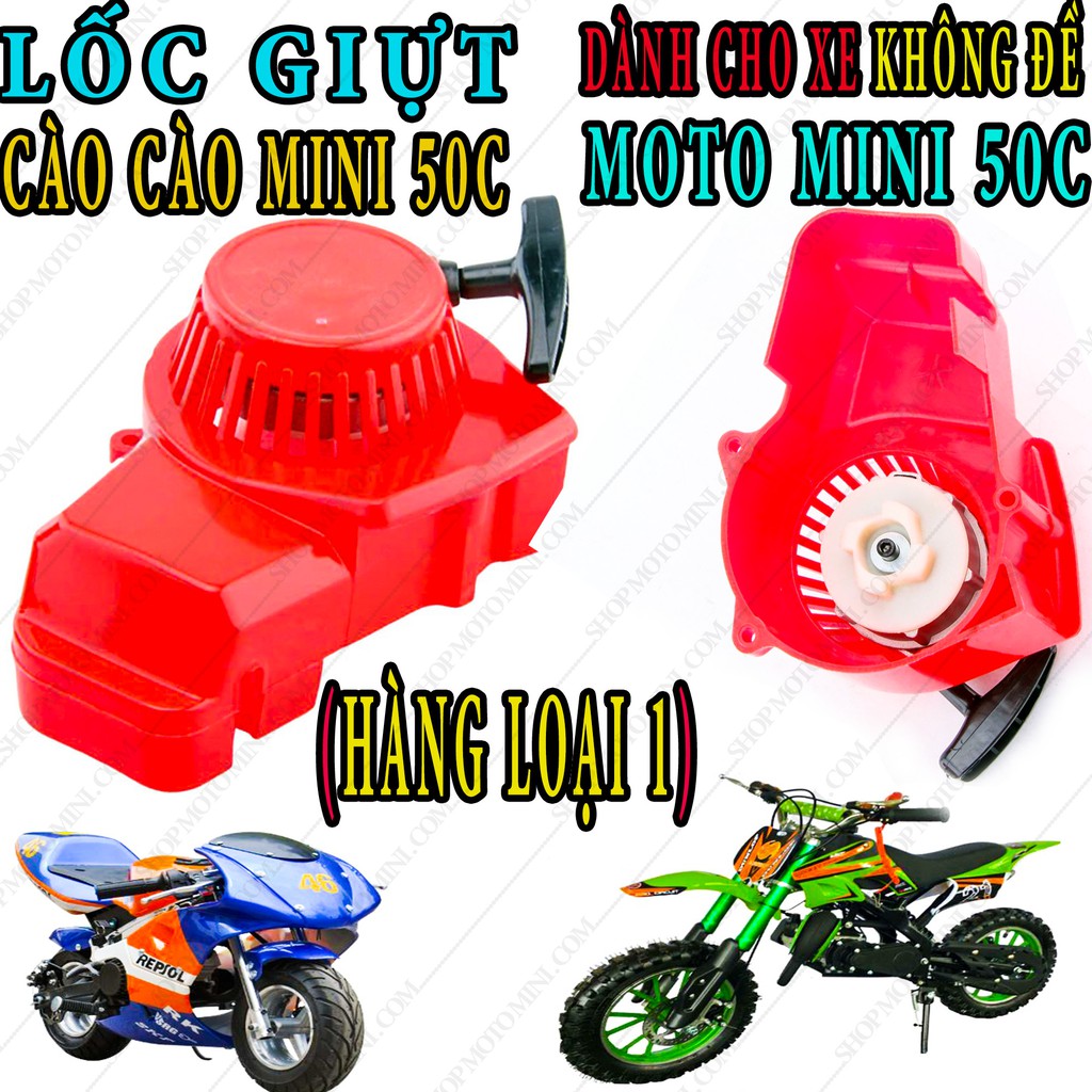 FULL bộ cót lốc nắp giựt kéo xe moto mini 50cc | Lốc nắp giựt kéo cao cao 49cc