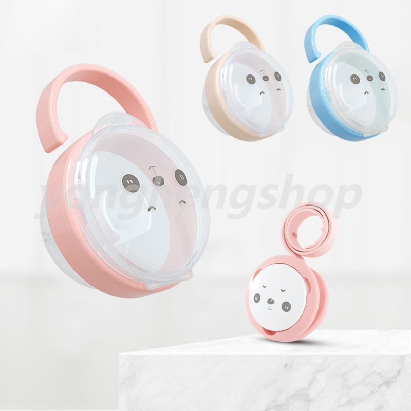 Hộp đựng núm ti giả chống bụi họa tiết hoạt hình dễ thương cho bé