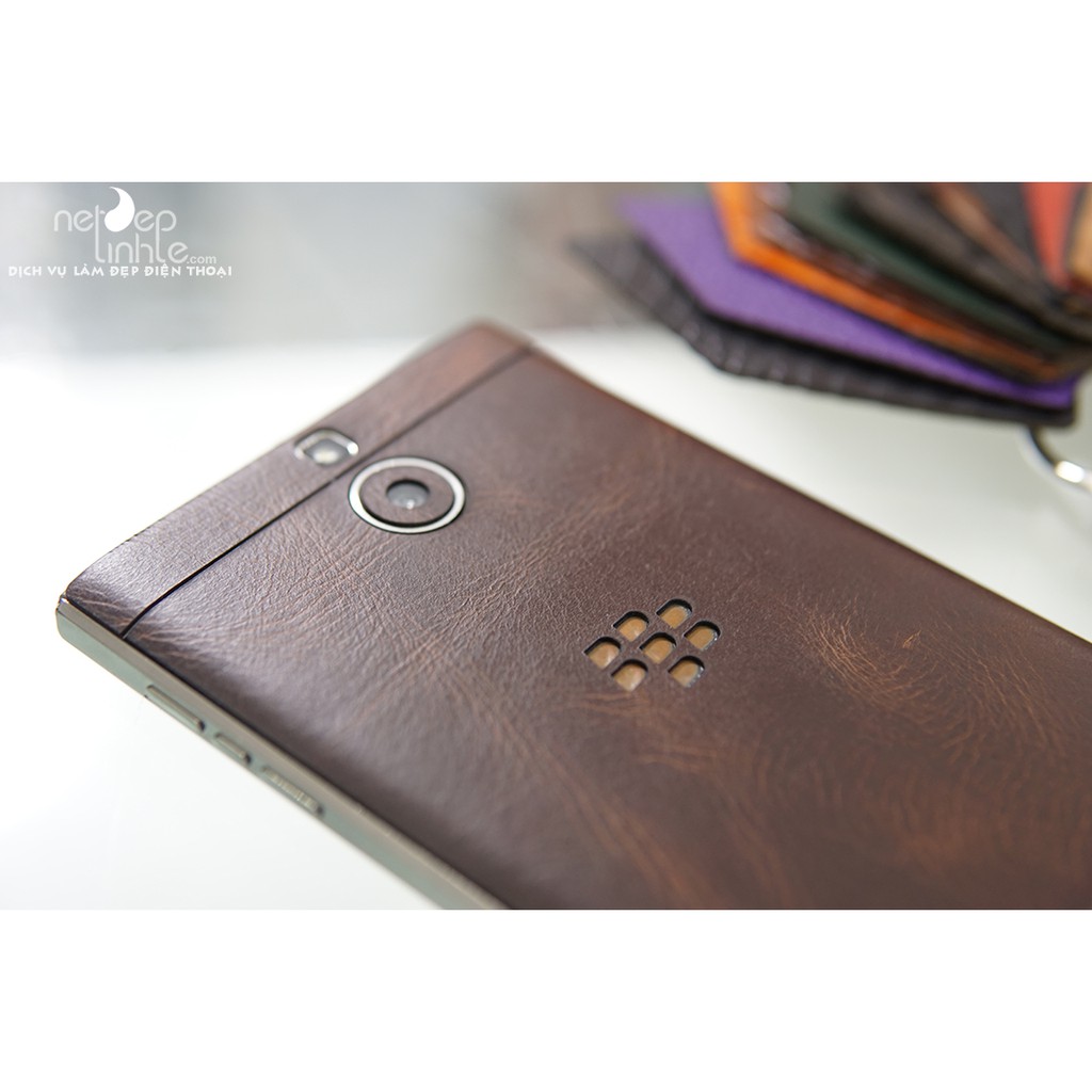 Ốp dán da điện thoai BlackBerry Passport Silver – Da bò thật 100% - chính hãng Nét Đẹp Tinh Tế