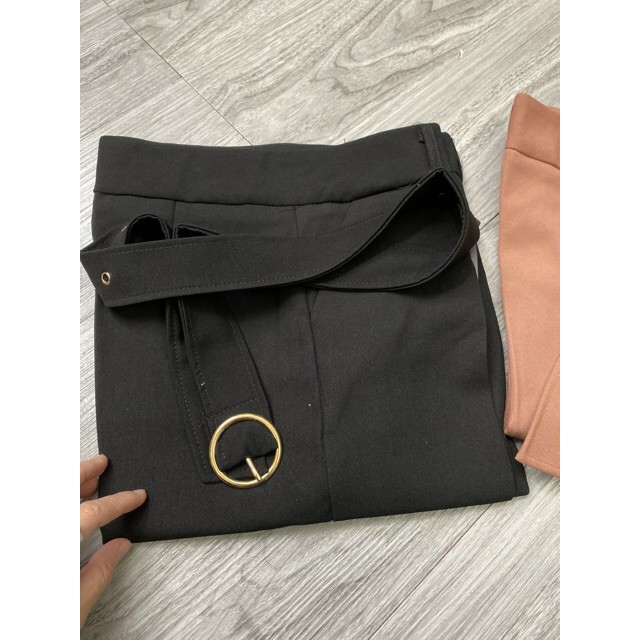 Quần Ống Rộng Khóa 1 cúc kèm đai | BigBuy360 - bigbuy360.vn