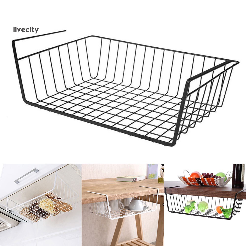 Giá Đựng Đồ Dùng Nhà Bếp Treo Gầm Tủ Chạn Đa Năng Tiện Dụng
