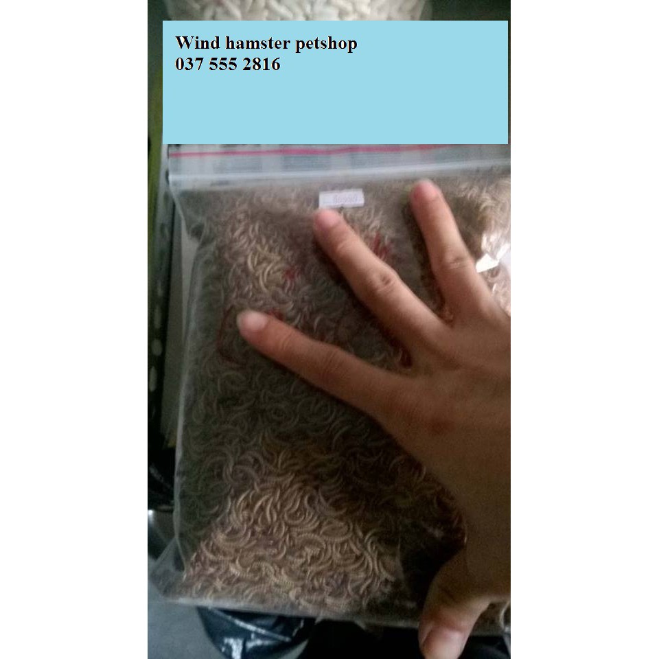 [Mã PET50K giảm Giảm 10% - Tối đa 50K đơn từ 250K] (Freeship70k) 250gr sâu mini khô thơm cho hamster, nhím.