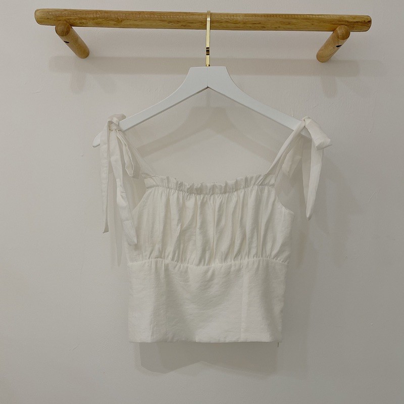 [ ẢNH THẬT CHÍNH CHỦ ] Áo croptop cột dây nơ vai- Cami Top | BigBuy360 - bigbuy360.vn