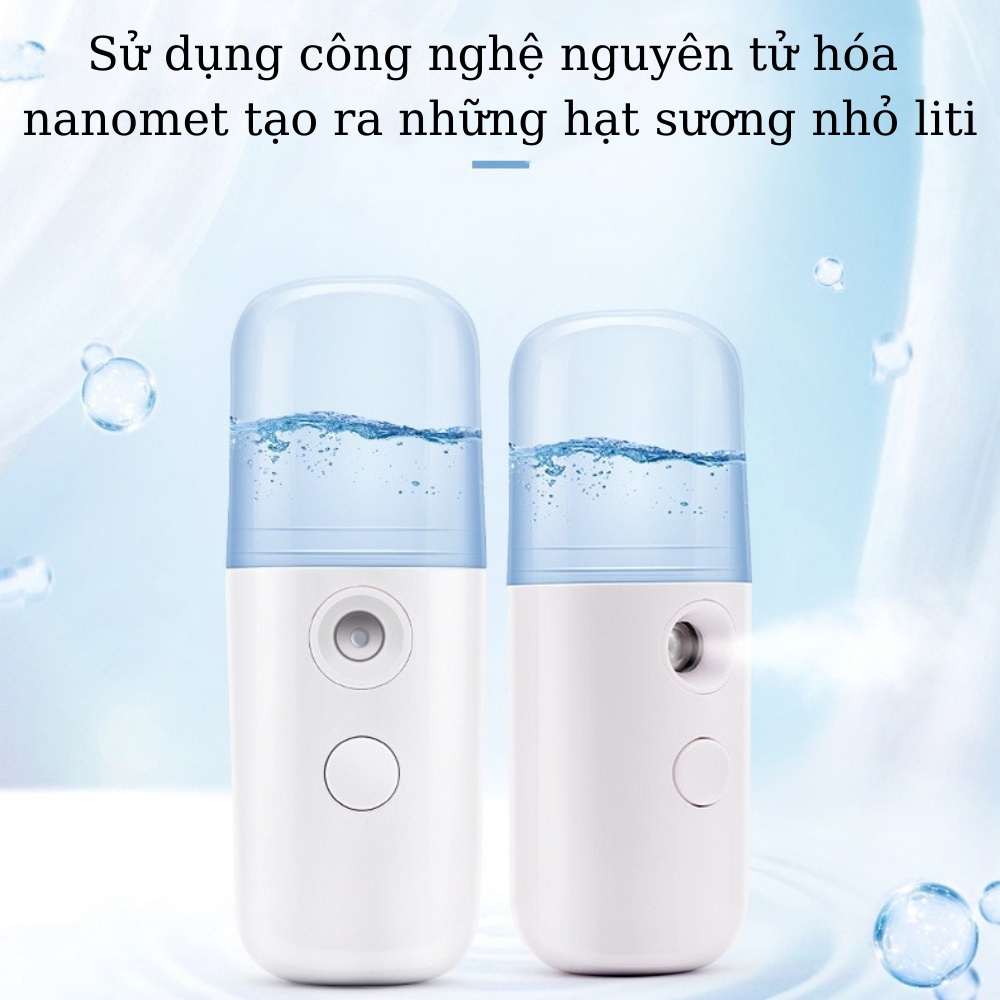 ✅ Máy Xông Mặt Phun Sương Cầm Tay Mini W-718B | Xông Tinh Dầu, Xịt Khoáng -VT0067