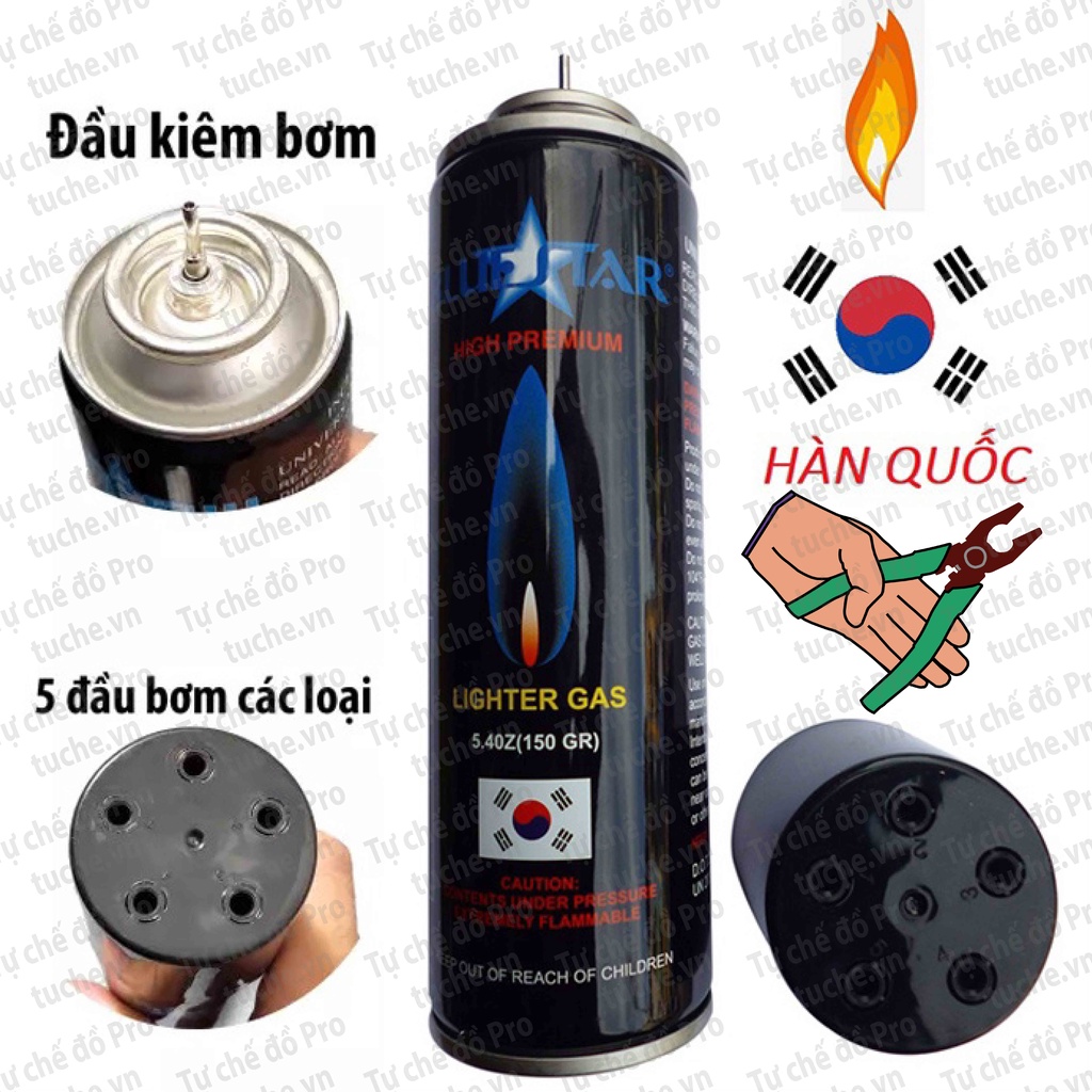 Bình bơm ga bật lửa BlueSky Hàn Quốc 150g