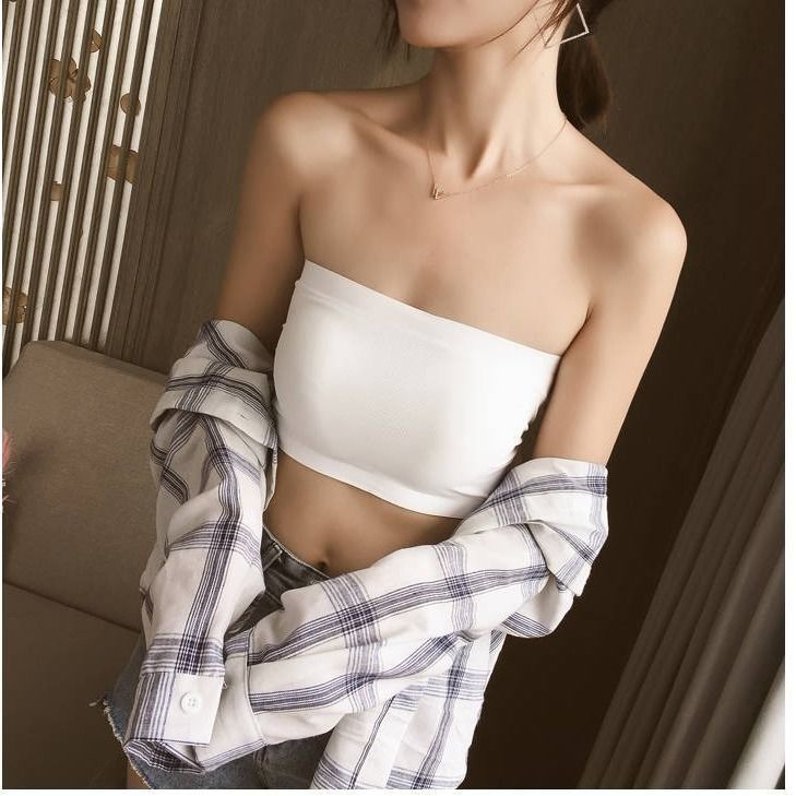 Áo Ngực Không Dây Mỏng Chống Chói Chống Trượt Phong Cách Mùa Hè Cho Nữ