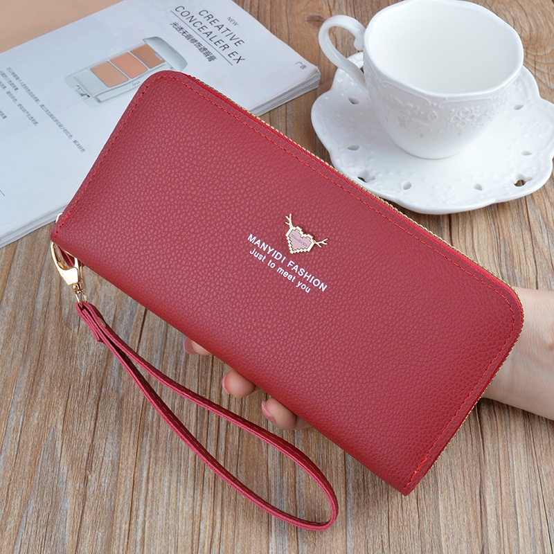 Ví Dài Sức Chứa Lớn Có Khóa Kéo Thời Trang Cho Nữ