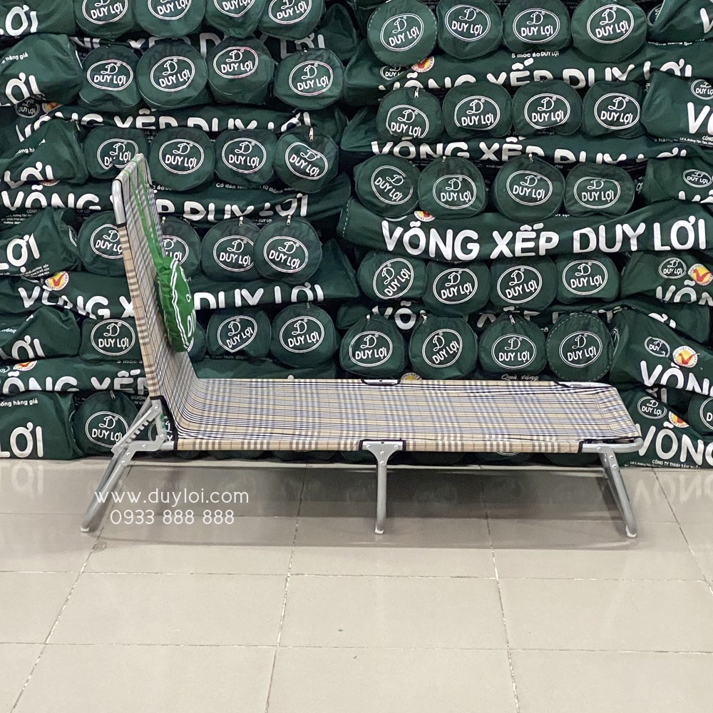 Ghế - giường xếp DUY LỢI thép - cỡ đại (Quà tặng 20 móc áo) | BigBuy360 - bigbuy360.vn