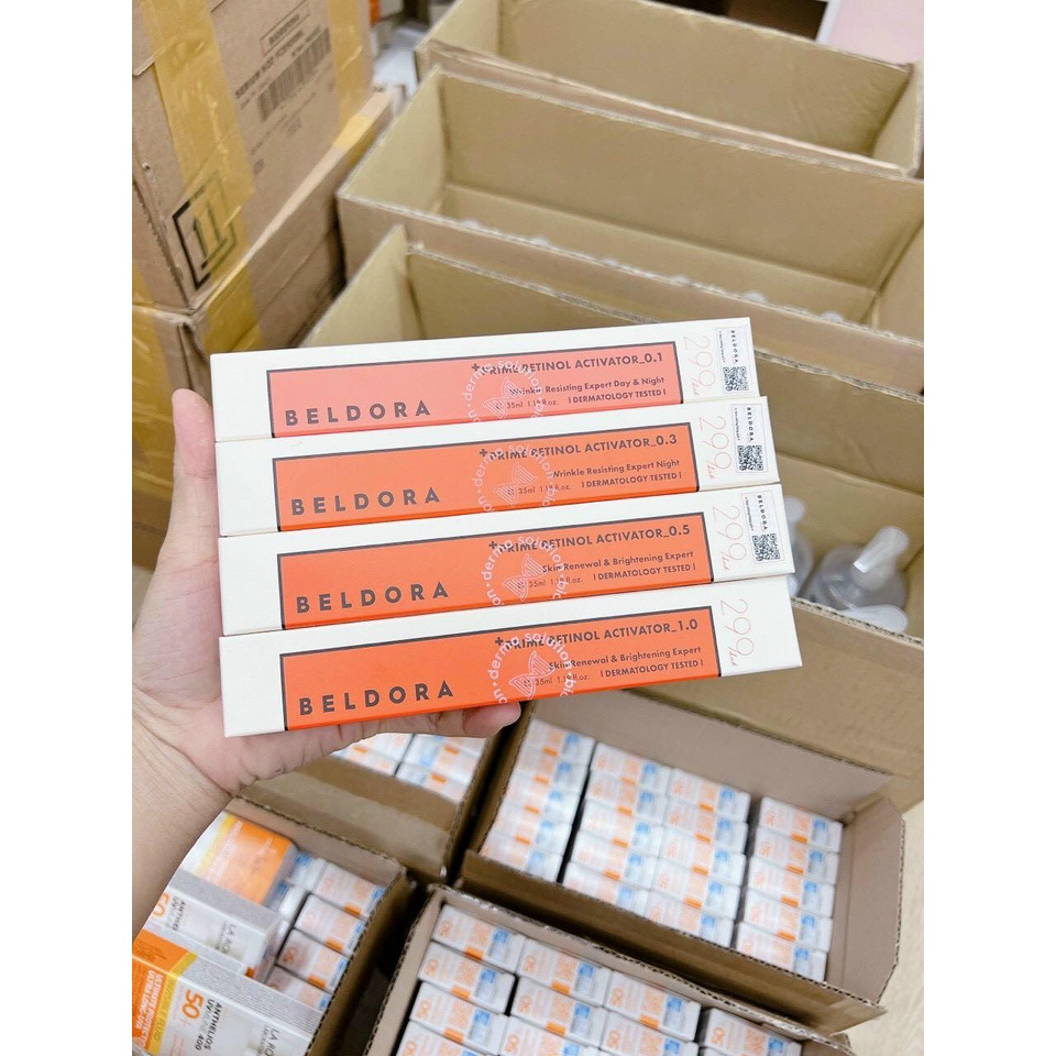 Kem dưỡng giảm mụn, phú bóng da Retinol Beldora 299 Skin Renewal & Brightening Expert 0.5%-1.0%