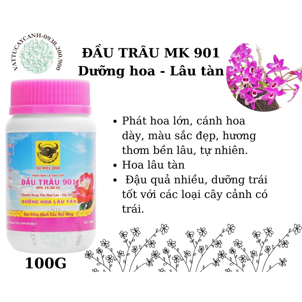 COMBO 3 Hũ NPK Đầu Trâu --Nảy Chồi-Kích Thích Ra Hoa- Dưỡng Hoa Lâu