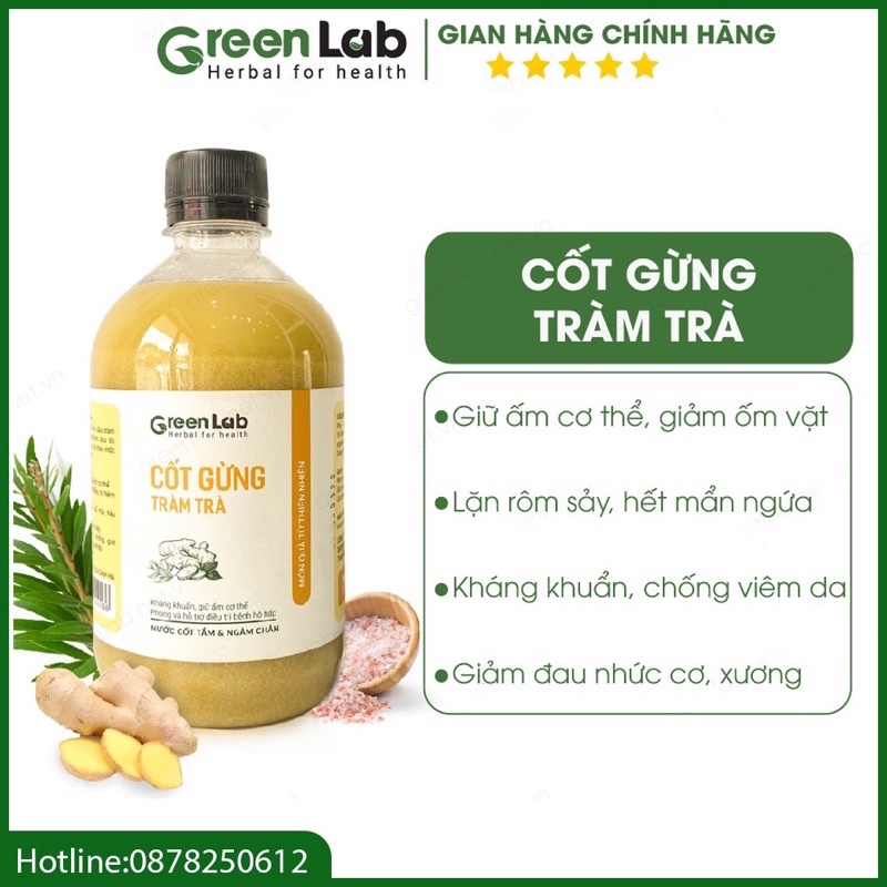 Cốt gừng tràm trà tắm và ngâm chân cho bé