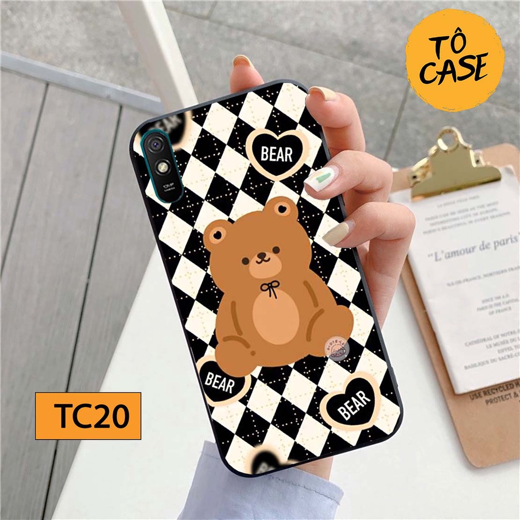Ốp lưng Xiaomi Redmi 9A / Redmi 9C / Redmi 9T in hình GẤU BE@R đa sắc màu trẻ trung, cute ,ngộ nghĩnh.