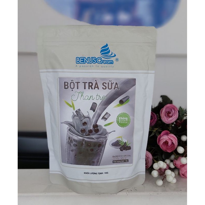 Bột Trà sữa Than Tre - Bột Trà Sữa Hòa Tan Than Tre Benuscream 1kg