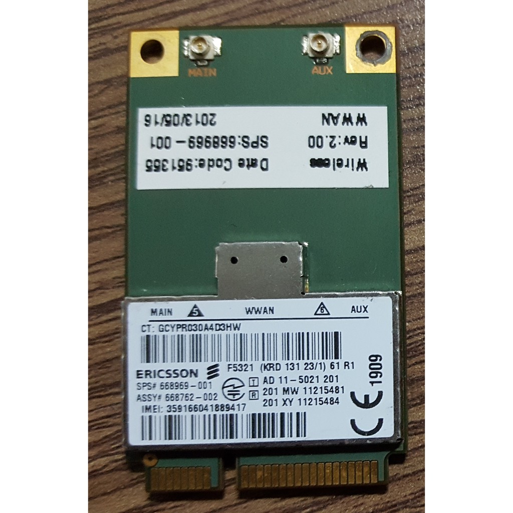 cần Bán Card WWAN 3G HP F5321 Thế Hệ 3 Giá Rẻ