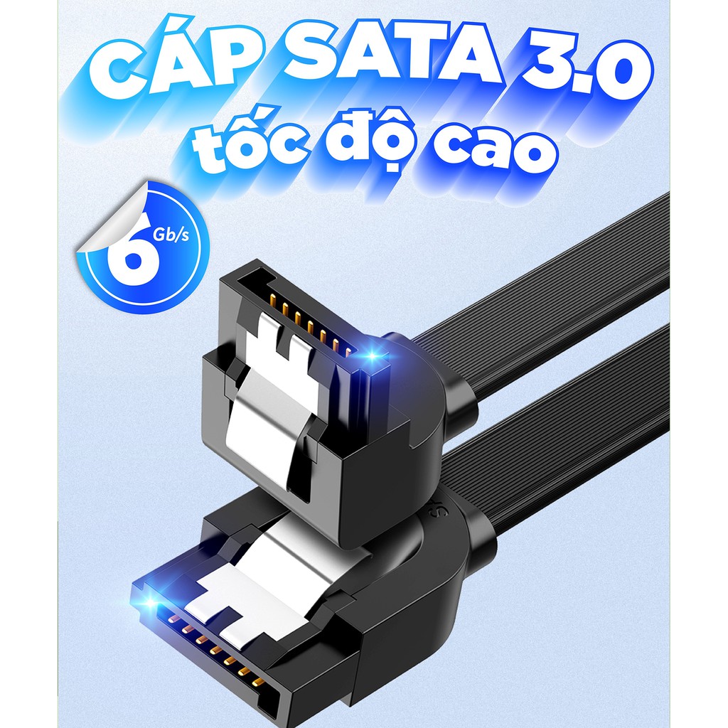 Cáp SATA 3.0 tốc độ truyền tải cao 6Gb/s dài 0.5m UGREEN US217 - Hàng phân phối chính hãng - Bảo hành 18 tháng | BigBuy360 - bigbuy360.vn