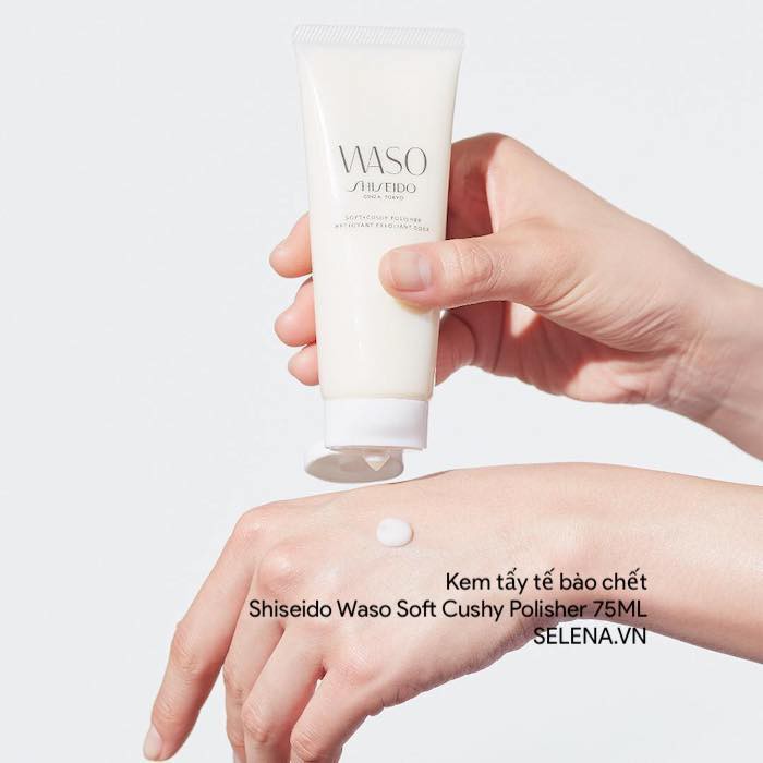Kem tẩy tế bào chết Shiseido Waso Soft Cushy Polisher 75ML