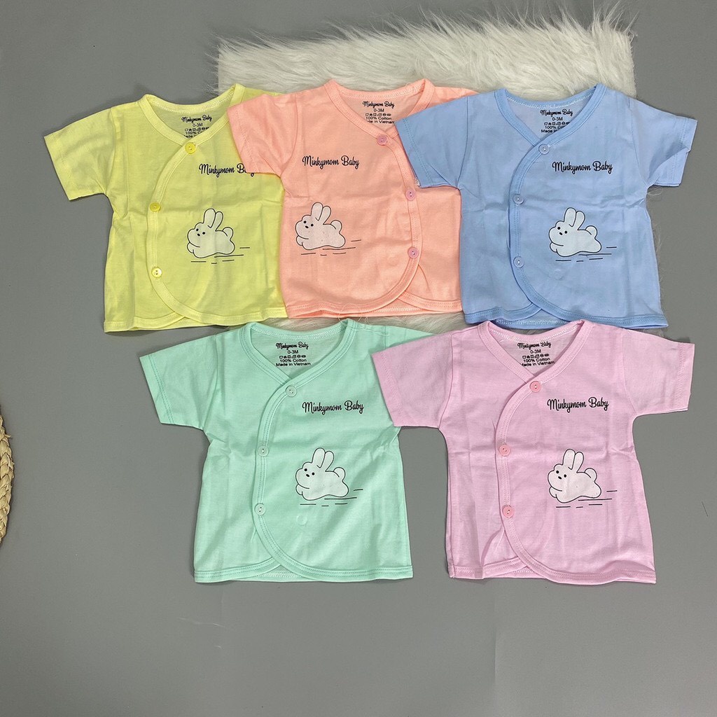 Áo trẻ sơ sinh, Áo cộc tay cổ tỉm vạt chéo cho bé