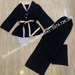 Set Bộ Phi Bóng Cột Nơ Eo (KÈM VIDEO CẬN CHẤT VẢI)