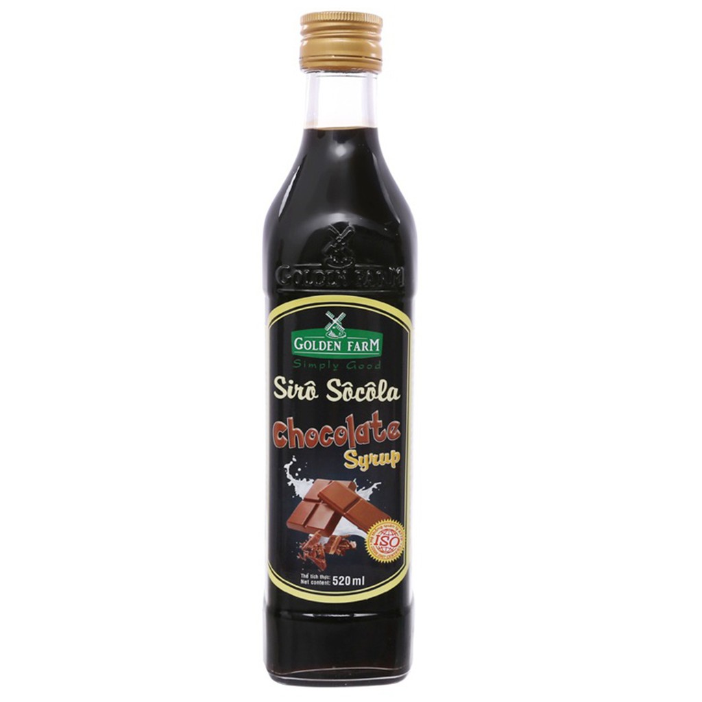 Siro Golden Farm Chai Thủy Tinh Đủ Các Hương Vị Chai 520ml