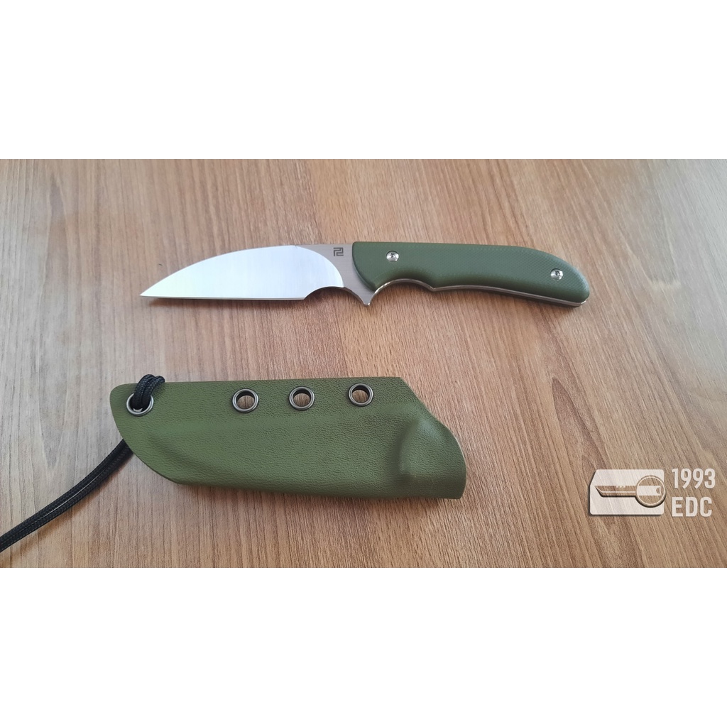 Dao Fixed Artisan Cutlery Sea Snake Fixed Blade Knife Green