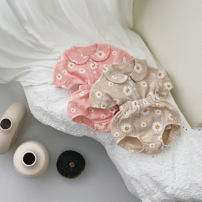 Set áo thun tay ngắn & quần short dành cho bé gái