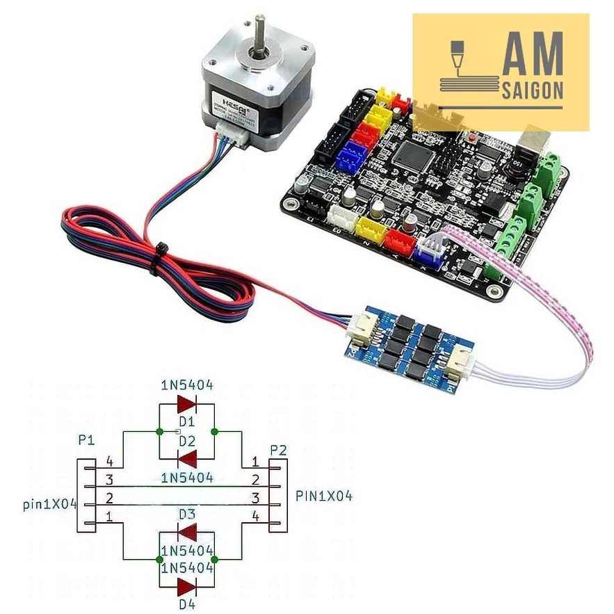 Module TL Smoother Plus làm mượt động cơ bước máy in 3D, cho nét in mượt mà, thẳng đều