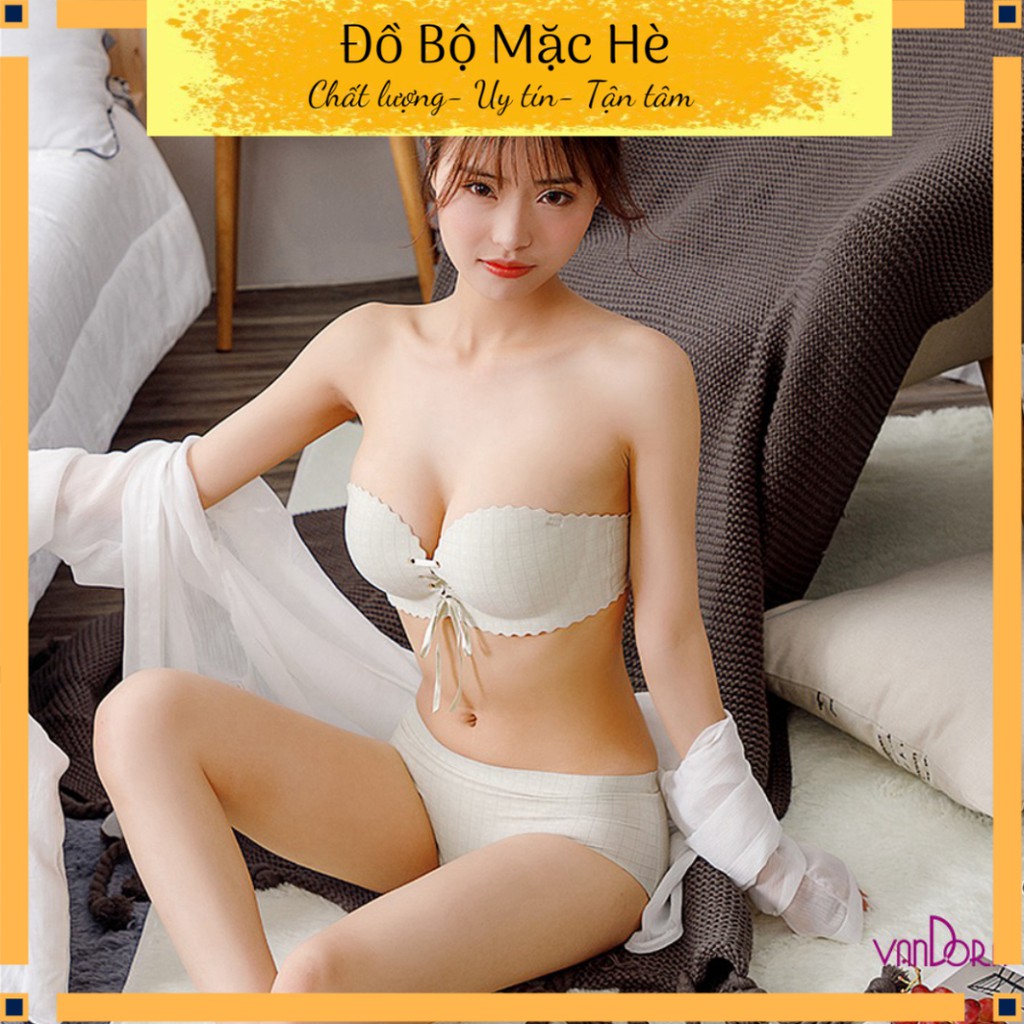 Áo su đúc đẩy ngực tạo khe dây rút S01