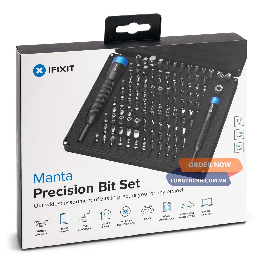 Bộ dụng cụ sửa chữa điện thoại IFIXIT Manta - 64 món