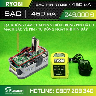 SẠC PIN RYOBI  /   BH 6 THÁNG