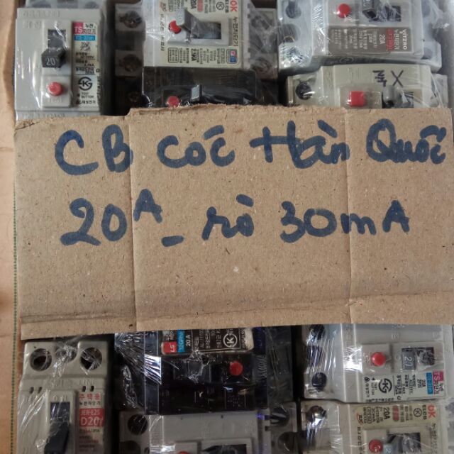 CB cầu dao chống giật, bãi Hàn Quốc 20A