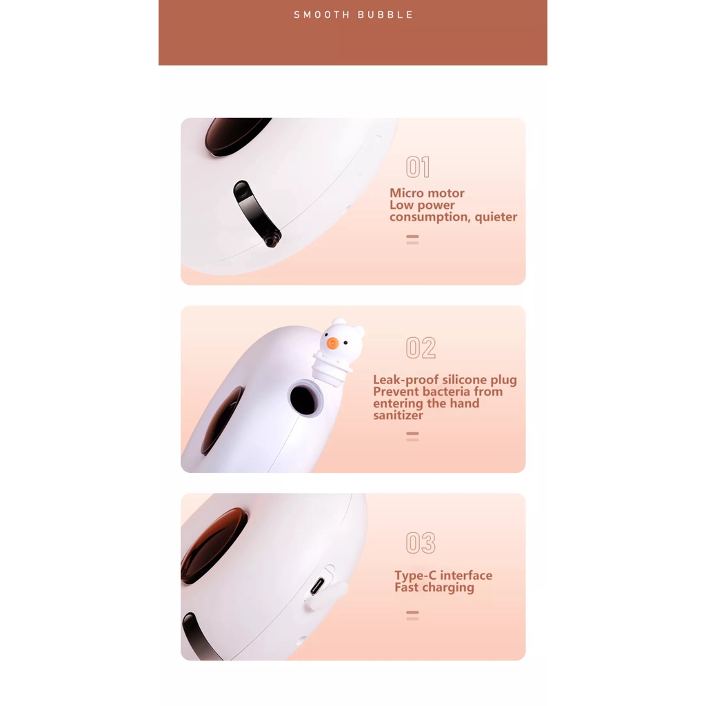 Bình UARELIFFE Đựng Xà Phòng Rửa Tay Cảm Biến Hồng Ngoại 280ml Gắn Tường Tiện Lợi