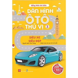 Sách - dán hình ô tô thú vị- siêu xe siêu đẹp