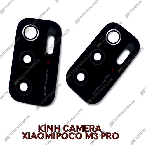 Mặt kính camera xiaomi poco m3 pro có sẵn keo dán
