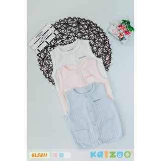 Áo sơ sinh gile kaizoo màu trắng gl5811