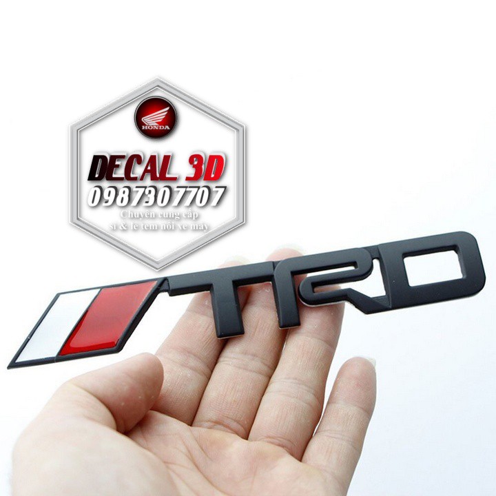 Decal 3d logo TRD trang trí xe máy cực đẹp