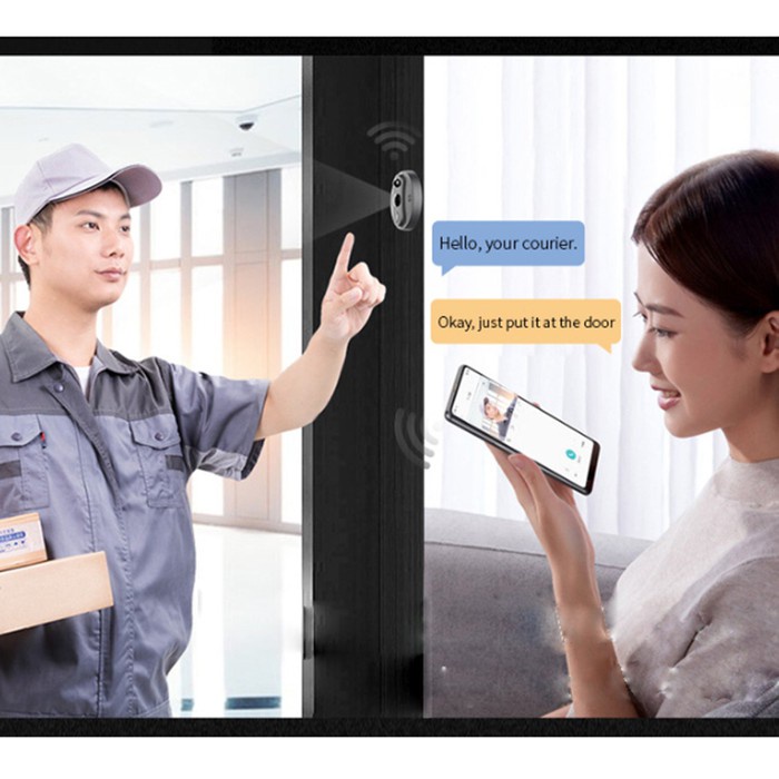 Camera gắn cửa kết hợp chuông cửa thông minh giám sát trên điện thoại