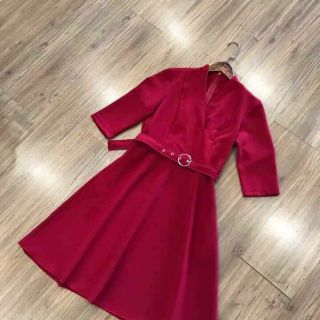 Đầm xòe dáng A(kèm belt) sale off