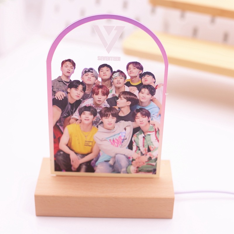 Thẻ Đèn Ngủ Bằng Gỗ Hình Nhóm Nhạc Kpop ASTRO
