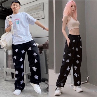 Quần Jogger Suông Dây Rút Butterfly Unisex