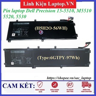 ⚡️pin laptop dell precision 15-5510, m5510 5520, 5530
